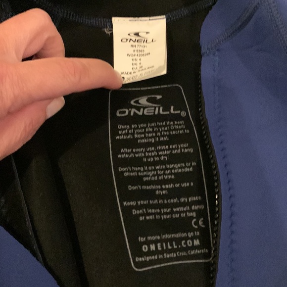 O’Neill Women’s Long Sleeve Wetsuit With Short Bottom Size 6 Preloved - Picture 7 of 7